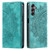 Samsung Galaxy S25+ 5G Totem Embossed Magnetic Leather Phone Case - Green