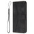 Samsung Galaxy S25+ 5G Triangle Solid Color Leather Phone Case - Black