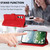 Samsung Galaxy S25+ 5G Tulips Embossed Leather Phone Case with Lanyard - Red