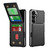 Samsung Galaxy S25+ 5G Vertical Flip Card Bag Holder Leather Phone Case - Black