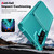 Samsung Galaxy S25+ 5G Vertical Flip Card Bag Holder Leather Phone Case - Cyan Green