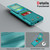 Samsung Galaxy S25+ 5G Vertical Flip Card Bag Holder Leather Phone Case - Cyan Green