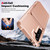 Samsung Galaxy S25+ 5G Vertical Flip Card Bag Holder Leather Phone Case - Rose Gold