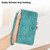 Samsung Galaxy S25+ 5G YX0080 Grid Butterfly Embossed Pattern Flip Leather Phone Case with Lanyard - Light Blue