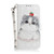 Samsung Galaxy S25 5G 3D Colored Horizontal Flip Leather Phone Case - Cute Cat