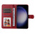 Samsung Galaxy S25 5G Classic Calf Texture Flip Leather Phone Case - Red