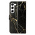 Samsung Galaxy S25 5G Colored Drawing Marble Pattern Leather Phone Case - Black Gold Marble Samsung Galaxy S25 5G Colored Drawing Marble Pattern Leather Phone Case - Black Gold Marble