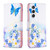 Samsung Galaxy S25 5G Colored Drawing Pattern Leather Phone Case - Butterfly Love