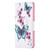 Samsung Galaxy S25 5G Colored Drawing Pattern Leather Phone Case - Flowers Butterfly