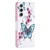 Samsung Galaxy S25 5G Colored Drawing Pattern Leather Phone Case - Flowers Butterfly