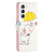 Samsung Galaxy S25 5G Colored Drawing Pattern Leather Phone Case - Umbrella Elephant