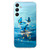 Samsung Galaxy S25 5G Colorful Painting Pattern TPU Phone Case - Blue Butterflies Samsung Galaxy S25 5G Colorful Painting Pattern TPU Phone Case - Blue Butterflies