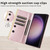 Samsung Galaxy S25 5G Crossbody Rhombic Sucker Leather Phone Case - Rose Gold Samsung Galaxy S25 5G Crossbody Rhombic Sucker Leather Phone Case - Rose Gold
