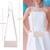 Samsung Galaxy S25 5G Crossbody Rhombic Sucker Leather Phone Case - White