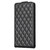 Samsung Galaxy S25 5G Diamond Lattice Vertical Flip Leather Phone Case - Black