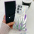 Samsung Galaxy S25 5G Electroplating Flowers Plants Texture Wristband TPU Phone Case - Plum Flower FL6