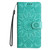 Samsung Galaxy S25 5G Embossed Sunflower Leather Phone Case - Green