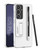 Samsung Galaxy S25 5G GKK Ultra-thin Holder Phone Case with Pen Slots & Stylus Pen - Silver