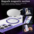 Samsung Galaxy S25 5G Ice Color Magnetic Series TPU Hybrid Acrylic Magsafe Phone Case - Purple
