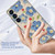 Samsung Galaxy S25 5G IMD Double Piece Simple Fresh Shockproof Phone Case - Blue Flower