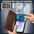 Samsung Galaxy S25 5G LC.IMEEKE L1 Series Frosted Fine Texture PU Phone Case - Brown