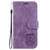 Samsung Galaxy S25 5G Little Tiger Embossed Leather Phone Case - Purple
