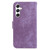 Samsung Galaxy S25 5G Little Tiger Embossed Leather Phone Case - Purple