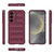 Samsung Galaxy S25 5G Magic Shield TPU + Flannel Phone Case - Wine Red