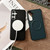 Samsung Galaxy S25 5G Magsafe Magnetic Plain Leather Phone Case - Dark Green