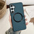 Samsung Galaxy S25 5G Magsafe Magnetic Ring Cloth Texture Phone Case - Blue