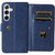 Samsung Galaxy S25 5G Multi-Function Wallet 10 Card Slots Leather Phone Case - Dark Blue Samsung Galaxy S25 5G Multi-Function Wallet 10 Card Slots Leather Phone Case - Dark Blue