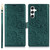 Samsung Galaxy S25 5G Peony Flowers Imprint Leather Phone Case - Green Samsung Galaxy S25 5G Peony Flowers Imprint Leather Phone Case - Green