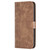 Samsung Galaxy S25 5G Plaid Embossed Leather Phone Case - Brown