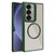 Samsung Galaxy S25 5G Plated CD Texture MagSafe Acrylic Hybrid TPU Phone Case - Green
