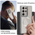 Samsung Galaxy S25 5G Plated CD Texture MagSafe Acrylic Hybrid TPU Phone Case - Green