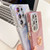 Samsung Galaxy S25 5G Plating Glitter Texture Ring Holder TPU Phone Case with Lens Film - Purple Shell Pattern