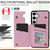 Samsung Galaxy S25 5G Printed Double Buckle RFID Anti-theft Phone Case - Blossoming Flowers