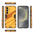 Samsung Galaxy S25 5G Punk Armor 2 in 1 PC + TPU Shockproof Phone Case with Invisible Holder - Orange