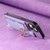 Samsung Galaxy S25 5G Retro Cross Leather Ring Horizontal Insert Card Bag MagSafe Phone Case - Purple