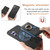 Samsung Galaxy S25 5G Retro Cross Leather Ring Side Insert Card Bag MagSafe Phone Case - Black