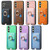 Samsung Galaxy S25 5G Retro Cross Leather Ring Side Insert Card Bag MagSafe Phone Case - Pink