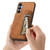 Samsung Galaxy S25 5G Retro MagSafe Zipper Wallet Card Bag Back Phone Case - Brown