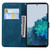 Samsung Galaxy S25 5G Retro Skin Feel Butterflies Embossing Horizontal Flip Leather Phone Case - Blue