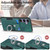 Samsung Galaxy S25 5G Retro Skin-feel Ring Card Wallet Phone Case - Green