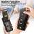 Samsung Galaxy S25 5G Retro Splitable Magnetic Stand Card Bag Leather Phone Case - Black
