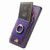 Samsung Galaxy S25 5G Retro Splitable Magnetic Stand Card Bag Leather Phone Case - Purple
