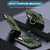 Samsung Galaxy S25 5G Ring Holder Carbon Fiber PC Hybrid TPU Phone Case - Army Green