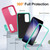 Samsung Galaxy S25 5G Rugged PC Hybrid Silicone Phone Case with Holder - Rose Red+Light Green