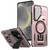 Samsung Galaxy S25 5G Shield Frame Holder MagSafe Phone Case - Rose Gold