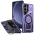 Samsung Galaxy S25 5G Shield Hollow Frame Holder MagSafe Phone Case - Purple